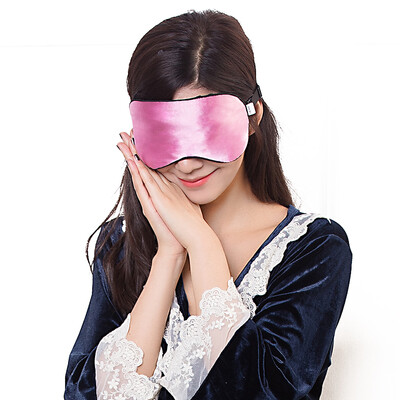 

Happy partner silk eye mask shading breathable unisex travel lunch break sleep eye mask hot&cold protective eye mask cherry powder