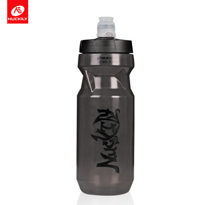 

NUCKILY Water Bottle 610ml With Large Opening Easy-open Leakprook Valve&Easy-squeeze BPA free Cycling Water Bottle for Riding