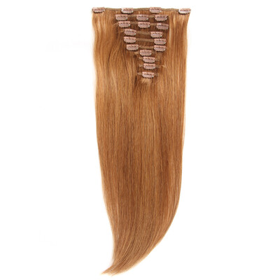 

Chorliss Clip In Hair Extensions 6Pcs/Pack Human Straight Hairpiece Brazilian Remy Hair 14” 16" 18" 20"
