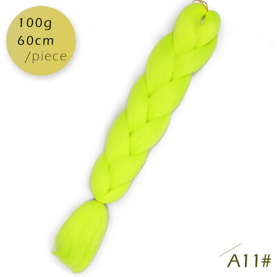 

AISI HAIR 100g / pcs 24inch Kanekalon гигантский косы Волосыломбер Две тонныЦветные синтетические волосы для кукол Вязание крю