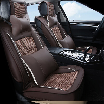 

Xinjian five-seat universal health plush car seat car seat cover car seat cushion seat cushion LaVida Kovaz XJ04 standard Mocha brown