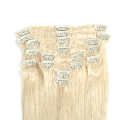 

613 Clip In Hair Brazilian Human Hair Extensions Straight 70g 7pcs 16 Clips Free Shipping