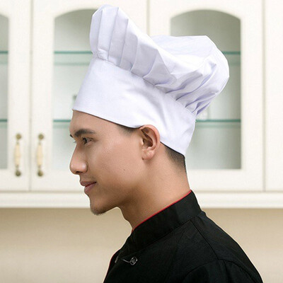 

Outdoor Chef Hat Adult Adjustable Elastic Baker Kitchen Cooking Chef Cap