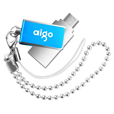 

Patriot aigo U286 mobile phone U disk dual purpose metal 16g dual plug OTG blue