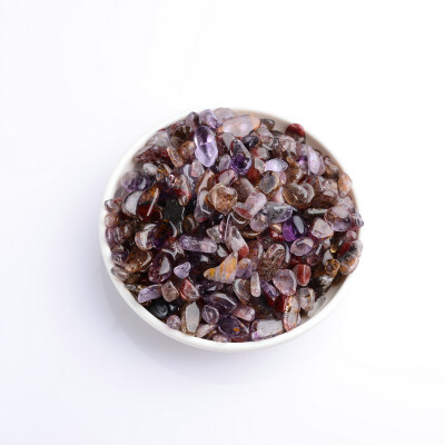 

JINGLINGWUZHE Natural Purple Hair Crystal Polishing Crystal Crushed Stone Bracelet Decoration 4246