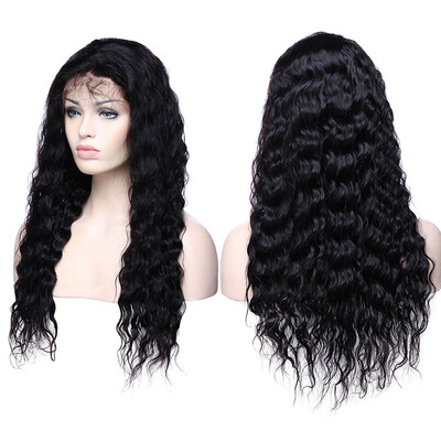 

22 Inches Lace Front Human Hair Wigs Water Wave Straight Virgin Human Hair Wigs With Hair Wigs For Women With Baby Hair