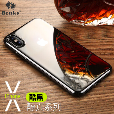 

Bonks iPhoneX10 Mobile Shell Cover Apple 10X Protective shell i10X All-inclusive Slim Protective shell Edge Plating Model Plating Black