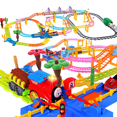

Bei En beiens puzzle children&39s toy building blocks electric rail train 3388 combination