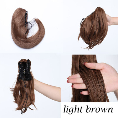 

Adjustable Messy Style Ponytail Hair Extension with Jaw Claw Synthetic Hair-Piece&Braids Ponytail hair