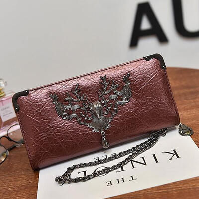 

DALFR PU Leather Wallet Womens Leather Purses Ladies Designer Clutches Bag Women Luxury Handbags Women Bags Designer