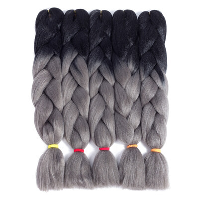 

szc Afro Jumbo Braids Наращивание волос 5-pack 2 Tone & 3 Tone Ombre Вязание крючком для волос с высокой температурой Kanekalon Synthetic