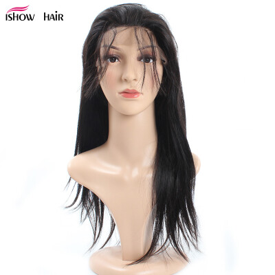 

Ishow Virgin Remy Human Hair Straight Lace Frontal Wigs