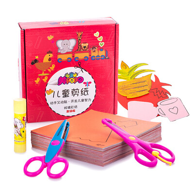 

US Yang Yang children&39s paper cutting DIY production of three-dimensional origami kindergarten handmade materials 3-6-year-old origami puzzle toy book