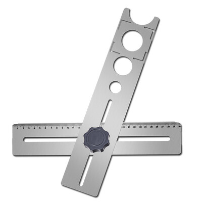 

Multifunctional Tile Hole Locator Puncher Adjustable Tile Fixing Decoration Accessory Measurement Tool