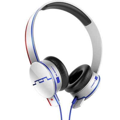 

Sol republic Tracks Steve Aoki tide personality zebra pattern headset built button DJ star design