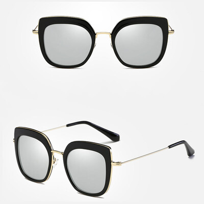 

Мода Unisex Square Vintage Polarized Солнцезащитные очки Мужские Polaroid Женщины Заклепки Металлический дизайн Ретро Солнцезащитные очки Gafas Oculos