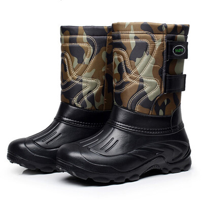 

2017 New Autumn Winter Warm men shoes fashion snow boots military fishing skiing waterproof casual mid-calf shoes