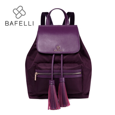 

BAFELLI женский рюкзак водонепроницаемый нейлон кисточка drawstring рюкзак женщин дорожная сумка для девочек рюкзак девочек девочек рюкзак