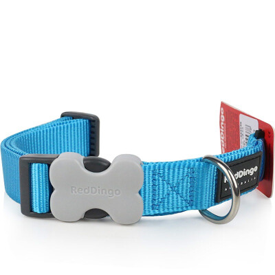 

Jingdong supermarket] Ruiding dog (RedDingo) dog neck with pet supplies dog collar dog chain dog dog rope net color 12mm lake blue