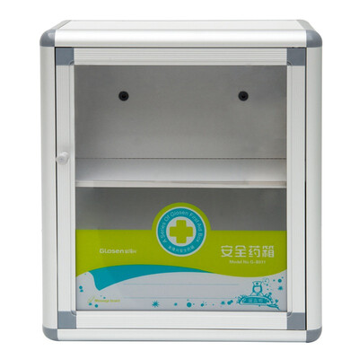 

Jinlongxing medicine box wall-mounted family medicine medicine box aluminum safety medicine box health storage box B011