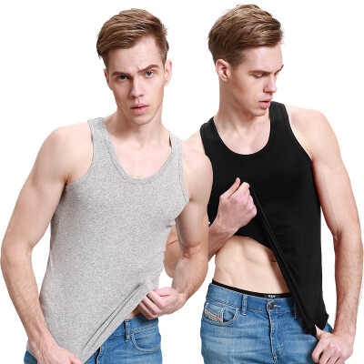 

Heng Yuan Xiang ZC-303 Men&39s Vest Cotton Top Shirt Men&39s Tight Short Sleeve Shirt Skirt Sports Hurdle Underwear Black Gray 2 Pack 185110