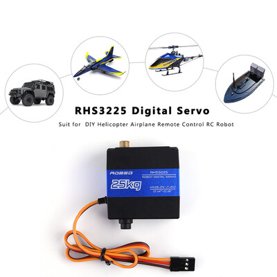 

RHS3225 Digital Servo 180 degree 25KG High Torque Metal Gear for RC Baja Car Buggy Truck Boat Airplane Robot