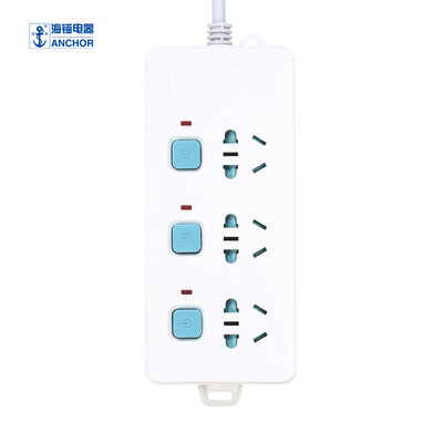 

Sea anchor 18 m patch panel 3-hole patch panel wiring board TV tow line refrigerator safety touch-proof plug socket panel washing machine sub-control switch power converter 633