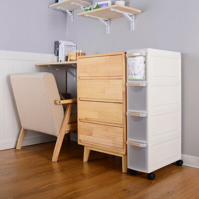 

East well chast storage cabinet drawer plastic bathroom bathroom narrow cabinet kitchen refrigerator bed gap narrow side locker four-tier cabinet DW8722