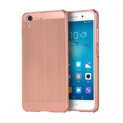 

Luxury Case for Huawei Honor 5A 55" Aluminum BumperAcrylic Panel Back Glossy Business Cover for Huawei Y6 II 2