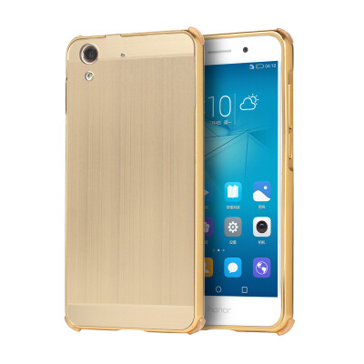 

Luxury Case for Huawei Honor 5A 5.5" Aluminum Bumper+Acrylic Panel Back Glossy Business Cover for Huawei Y6 II 2