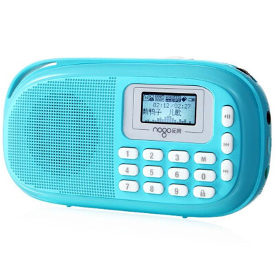 

Dimethoate nogo Q15 small feet learning machine radio card speaker singing machine song machine morning exercise walking MP3 mini stereo luxury blue