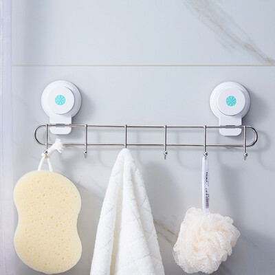 

Shunmei rack bathroom kitchen bathroom seamless suction cup rack free punching wall-mounted stainless steel bathroom storage storage rack medium SM-1617