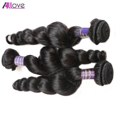 

Allove Hair Products 8A Peruvian Loose Wave 3pcs Nature Color 100 Unprocessed Human Hair Extensions Orignal Human Hair