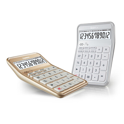 

Coix 12-bit desktop voice calculator love still series C-89 elegant silver