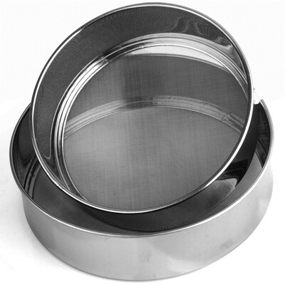 

Jingdong supermarket] Jirui kitchen DIY / small tools classic series 18cm15cm 304 stainless steel flour sieve two sets of CP3008