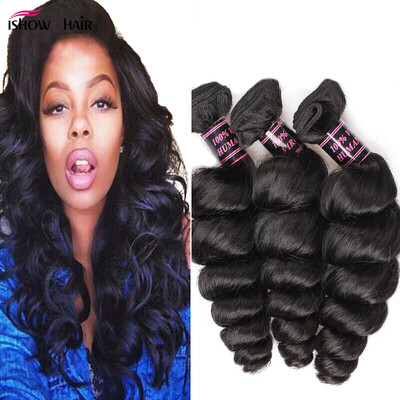 

Best Selling 3 Bundles 7A Brazilian Loose Wave Virgin Hair Mink Brazilian Hair Weave Bundles Human Hair Brazilian Loose Wave