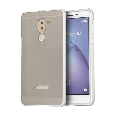 

Luxury Case for Huawei Honor 6X Aluminum BumperAcrylic Panel Back Glossy Business Cover for Huawei Mate 9 Lite GR5 2017