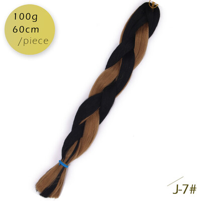 

AISI HAIR 100g / pcs 24inch   Kanekalon гигантский   косы Волосыломбер Две тонныЦветные синтетические волосы для кукол Вязание крю