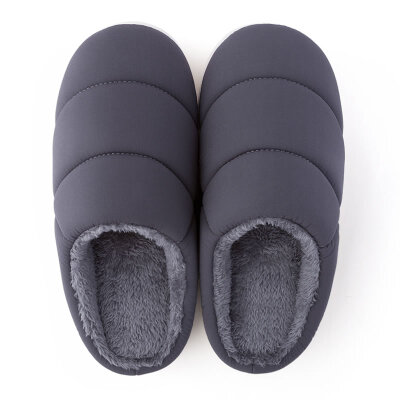 

Park West (POSEHOME) simple parent-child plush slippers plush slippers light warm male 2001 dark gray 44-45