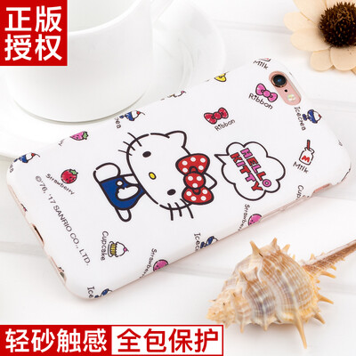 

Hello Kitty Apple 6 / 6s mobile phone shell iPhone6 ​​/ 6s cartoon protective sleeve All-inclusive silicone shatter-resistant soft shell 4.7-inch childlike Hello Kitty