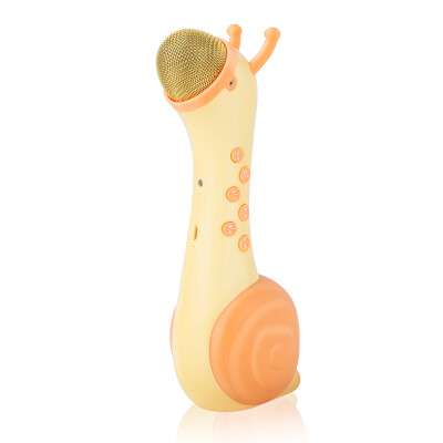 

[Jingdong supermarket] Bernstein (beiens) early childhood educational toys children sing microphone snail palm KTV wireless microphone K3 yellow