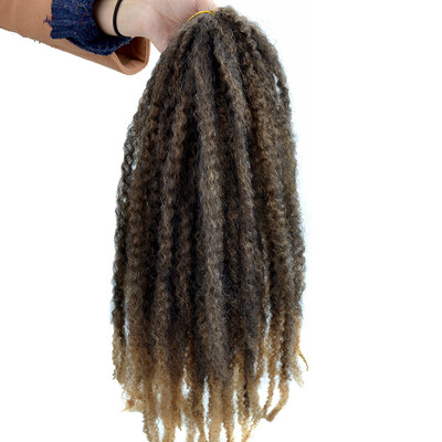 

Chorliss Ombre Color Synthetic Crochet Braiding Hair Kinky Twist Braids Hair Extension 8pcs/lot