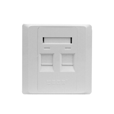 

Amp Simon S2102 dual port panel two network cable telephone line socket phone voice network TV computer information switch socket module panel type 86