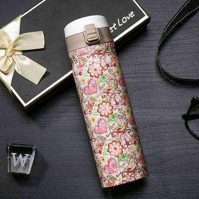 

A Ting American style jump cover applique fashion 304 thermos cup