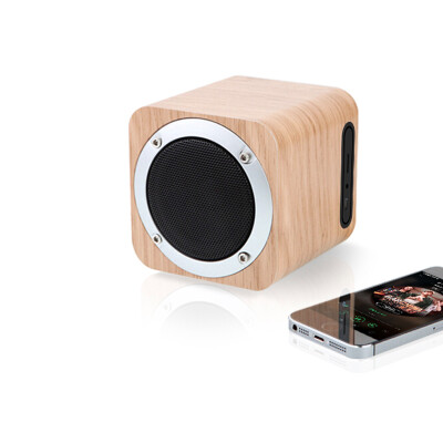 

Newman MX05 fashion retro wood wireless portable bluetooth speaker stereo, subwoofer desktop maple color