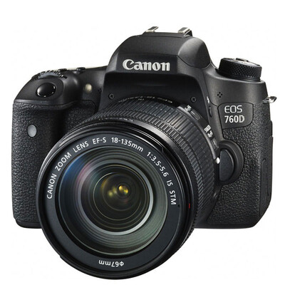 

Комплект Canon EOS 760D SLR (EF-S 18-135mm f / 3.5-5.6 IS STM-объектив)