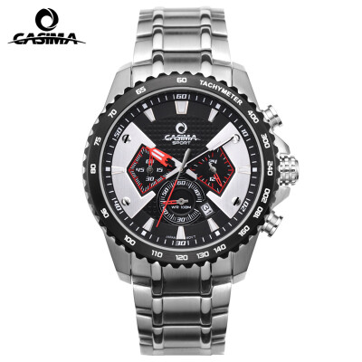 

Brand Sport watches men casual charm luminous multi-function quartz stopwatch waterproof 100m CASIMA 8103