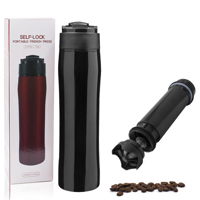 

French Press Bottle Travel Coffee Press Filter Portable French Press Coffee Mug for Coffee Tea Home Kitchen Coffee Tool