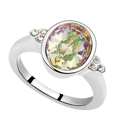 

Austria Crystal Rhinestone Ring Design Exquisite Gift Romantic Purple Stone Engagement Rings For Women 6963