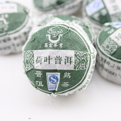 

Китайский Юньнань Mini Mini Pu Er Спелый чай Lotus Leaf Flowers Tea F74